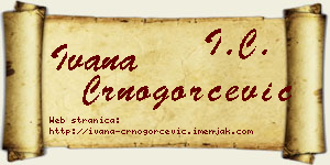 Ivana Crnogorčević vizit kartica